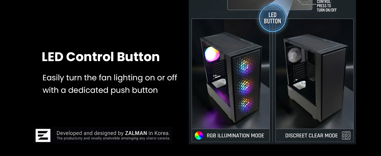 Zalman S6 ATX Mid Tower RGB Gaming PC Case