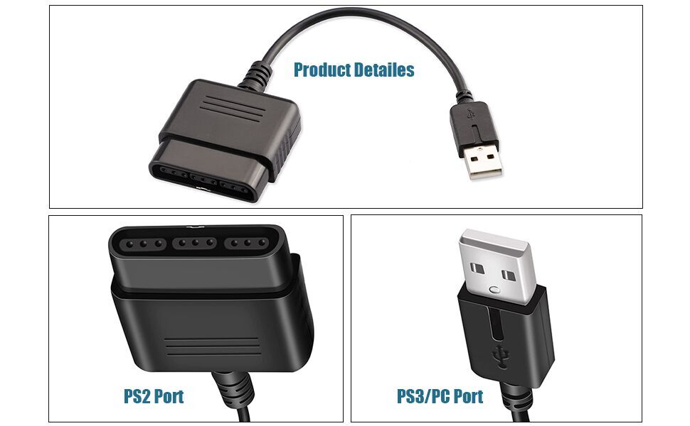 PS2 Controller to USB Adapter Converter2