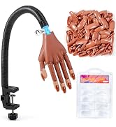 Rolybag Practice Hand for Acrylic Nails, Flexible Nail Practice Hands, Mannequin Hand for Nails K...