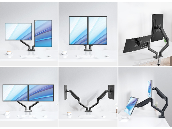 dual monitor arm