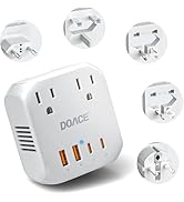 DOACE 2000W 220V to 110V Converter for European Travel for Hair Dryers, Voltage Converter US to E...