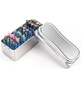 BQAN Nail Drill Bit Holder &amp; Sterilization Box, with 40 Holes Drill Bits Organizer For Nail Art A...