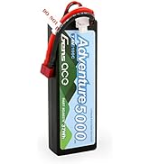 Gens ace Adventure 2S Lipo Battery 7.4V 5000Ah 100C HardCase Lipo Battery Pack 24# with Deans Plug