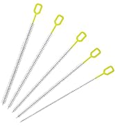 Straw Cleaner Brush Set – 10 Inch, 5 Sizes (4–12mm) Nylon Bristles – Heavy-Duty, Non-Scratch, Eas...
