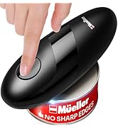 MÜELLERHOME SmoothEdge Auto Electric Can Opener – Battery-Operated One-Touch w Magnet Lid Lifter ...
