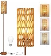 Ruiever Floor Lamp for Living Room,Farmhouse Floor lamp,Modern Standing lamp with Hand-Worked Rat...