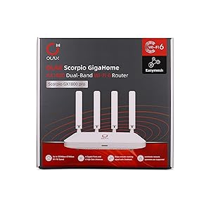 OLAX Scorpio GigaHome AX1800 Dual-Band Wi-Fi 6 Router