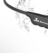 MONODEAL Swimming Headphones,Bone Conduction Headphones IPX8 Black | Waterproof Earbuds with MP3 ...