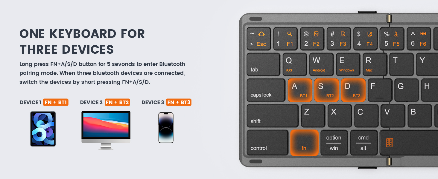 foldable bluetooth keyboard