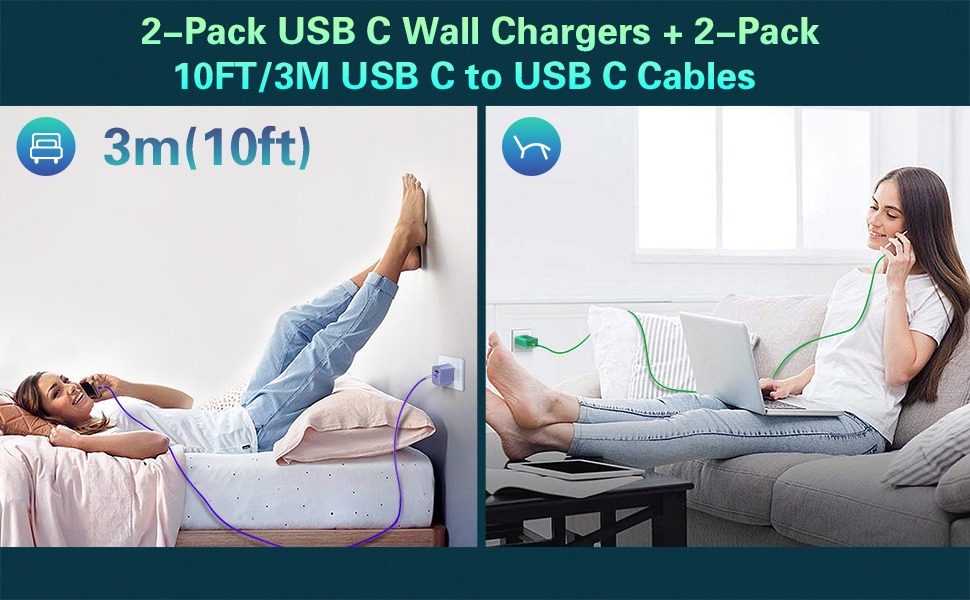 Extra Long USB C CABLE