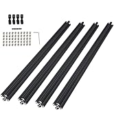 ANWOKIT 4PCS 600mm 2020 Aluminum Extrusion Profile T Type Aluminum Extrusion European Standard An...