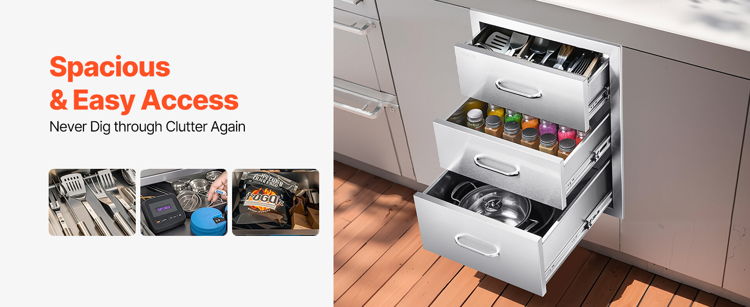 outdoor kitchen drawers