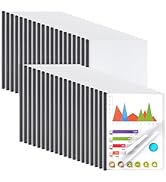 40 Pack Report Covers with Sliding Bar, Clear Report Covers for A4 and Letter Size Paper, Resume ...