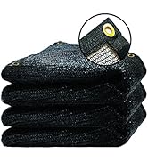 Vocray 90% Black Shade Cloth, 10X30Ft Garden Sun Shade for Plant Cover, Outdoor Shade Netting wit...