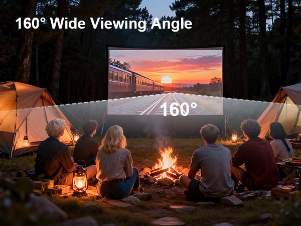 160° Wide Viewing Angle