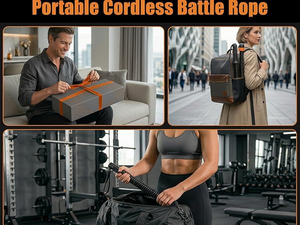 Portable Cordless Battle Rope