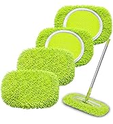 Wzxlj.Y Reusable Mop Pads Refill Compatible with Swiffer Sweeper Mop, Microfiber Wet Mopping Clot...