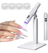 Mini UV Light for Gel Nails: Rechargeable Handheld UV Nail Lamp, Flash Cure Light for Gel x Nails...