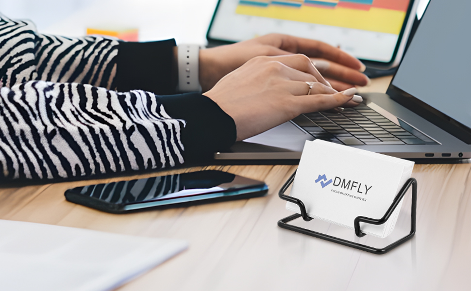 metal business card holder for desk