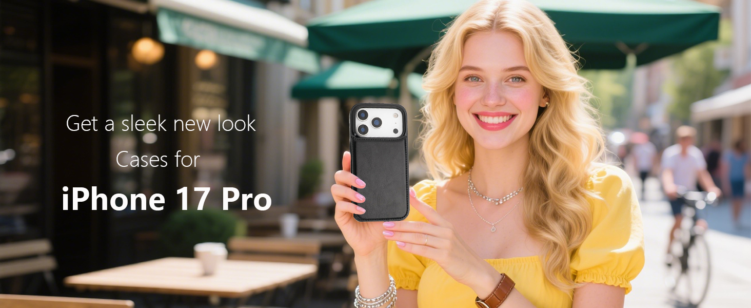 ONETOP Wallet Card Case for iPhone 17 Pro