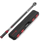 SUERCUP Torque Wrench 3/4-inch, Dual-Direction Adjustable 48 Tooth 100-700ft.lb/135.5-948.5Nm, Dr...