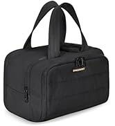 BAGSMART Travel Toiletry Bag, Lightweight Large Wide-open Travel Bag for Women, Puffy Cosmetic Ma...