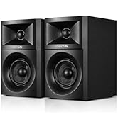 Sanyun SW203 4.0 Computer Speakers - 60W 4-Way DSP Control 3D Immersive Sound - 3" Carbon Fiber W...