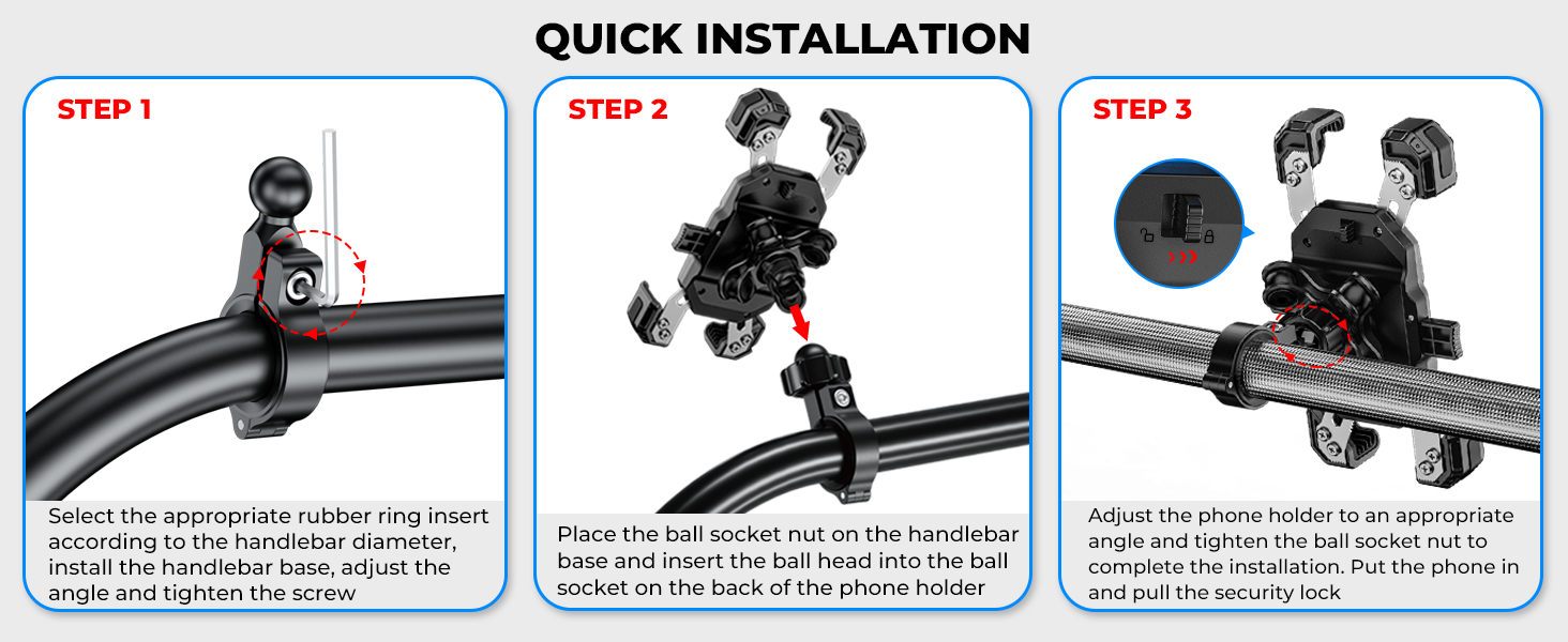 motorcycle phone mount