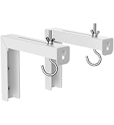 suptek Universal Projector Screen Wall Mount L-Brackets Wall Hanging Mount 6 inch Adjustable Exte...