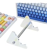 GEKUCAP 1-Tier Colorful Keyboard Display Stand Mechanical Keyboard Storage Holder Thick Acrylic G...