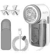 iRUNTEK Fabric Lint Remover Wired Use, Plug-in Lint Shaver and Lint Brush 2 in 1, Sweater Defuzze...