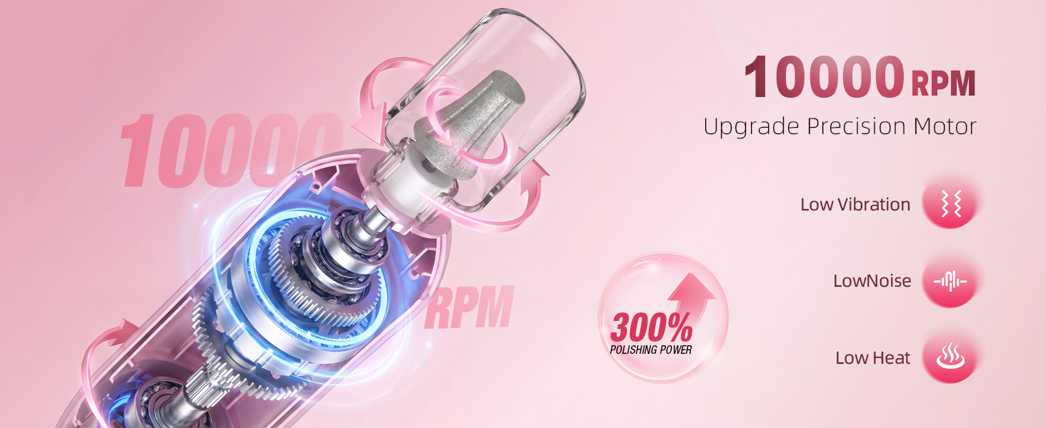 1000RPM Electric Nail File