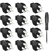 HITRENDS American 3 Pins AC Electric Male Power Plug, 15A/ 125V Outlet Adaptor Wire Rewireable Ex...