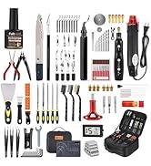 142Pcs 3D Printer Tools Kit with 4-Layer Slotted Case, 3D Printer Accessories - Cordless Rotary T...