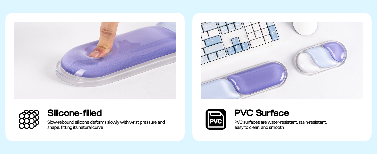 EPOMAKER CloudGel Wrist Rest for Keyboard and Mouse