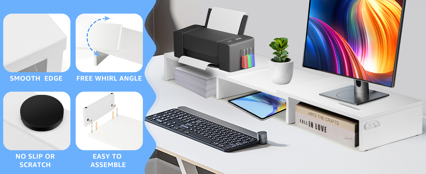 Dual Monitor Stand Riser