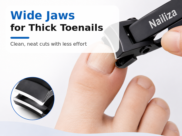 Wide Jaws for Thick Toenails
