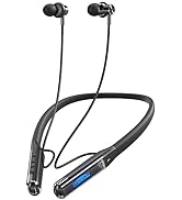 MOCANIO Sports Bluetooth Headset 80H of Ultra-Long Battery Life Neckband Headphones ENC Physical ...