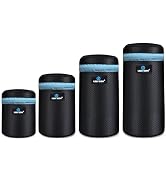 Lightdow 4pcs Pack Lens Pouch 5mm Thick Soft Neoprene DSLR Lens Bag