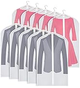 Zilink Clear Garment Bags Suit Bag for Storage 43-inch with Sturdy Zipper Suit Cover for Suit, Co...
