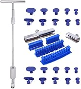 CZJCMECH Paintless Dent Repair Tool,2 in 1 Slide Hammer dent Puller Car Repair Tool Kit with 20 p...