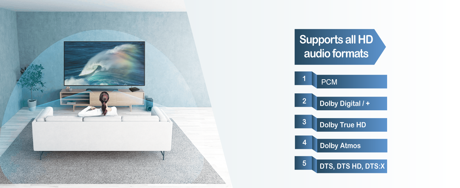 Supports all audio formats