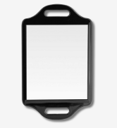 Mirrorvana Large Comfy Hand Held Mirror with Handle - Sparkling Red Model (1-Pack)