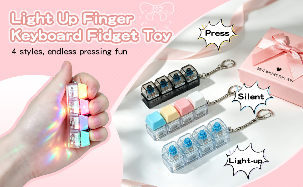LED Fidget Keychain