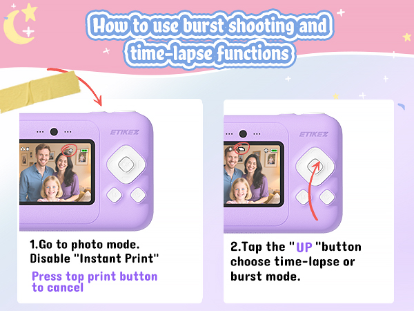 kids camera for kids Christmas gifts for 10 year old girl instant camera kids camera instant print