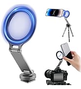 REYGEAK Tripod Phone Mount Adapter, Camera Cold Shoe Phone Holder with 1/4 Screw,Flexible Magneti...