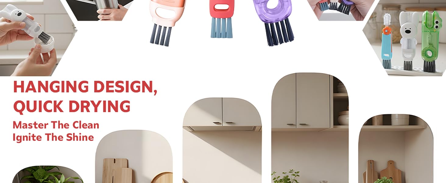 cup lid cleaning brush