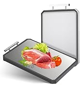 Stainless Steel Cutting Board, Double-Sided Cutting Boards, Large Cutting Boards for Kitchen,Food...