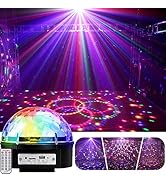 YouOKLight Disco Lights, Disco Ball Lights Sound Activated, 9 Color LED Music Crystal Magic Ball,...