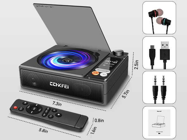 CD Player Portable Bluetooth